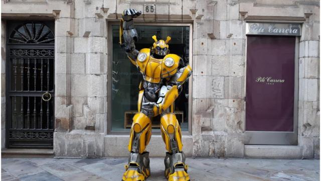 Bumblebee en la calle Real de A Coruña.