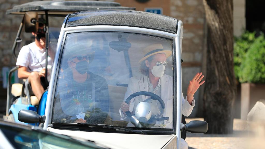 Wes Anderson durante el rodaje en la localidad madrileña.
