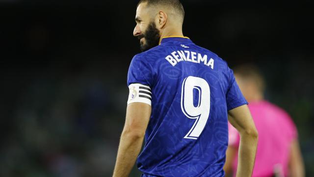 Karim Benzema, durante el partido frente al Real Betis