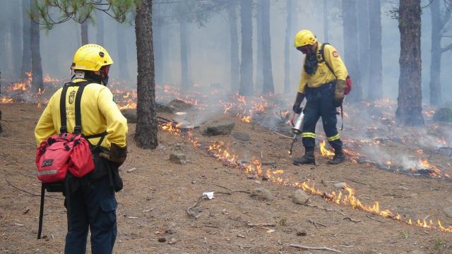 Incendio en España.