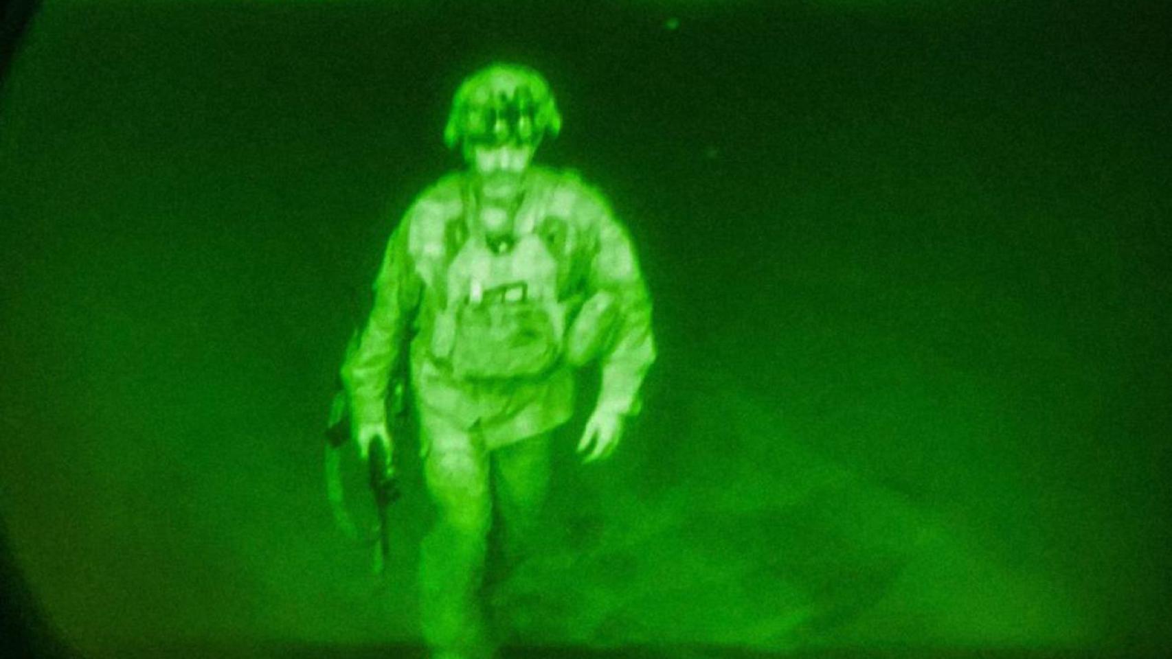 Chris Donahue, el último soldado de EEUU que ha salido de Afganistán. U.S. Central Command