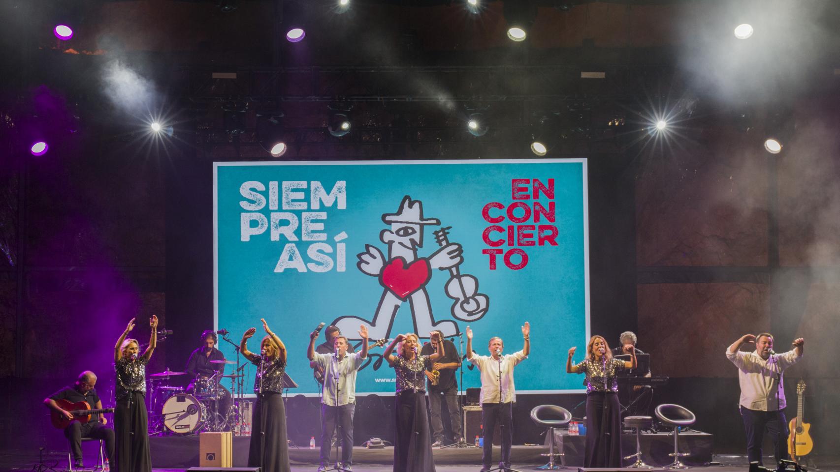 Siempre Así, en el concierto