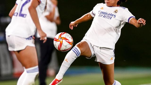 Kenti Robles, en el Real Madrid Femenino - Manchester City de la Women's Champions League