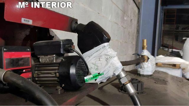 Precinto de un depósito de gasóleo