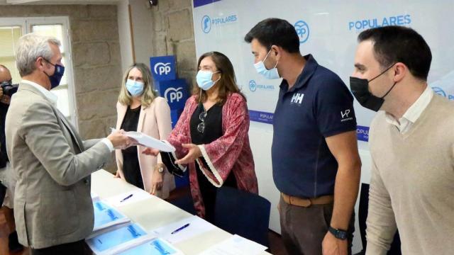 El presidente del PP en Pontevedra, Alfonso Rueda.