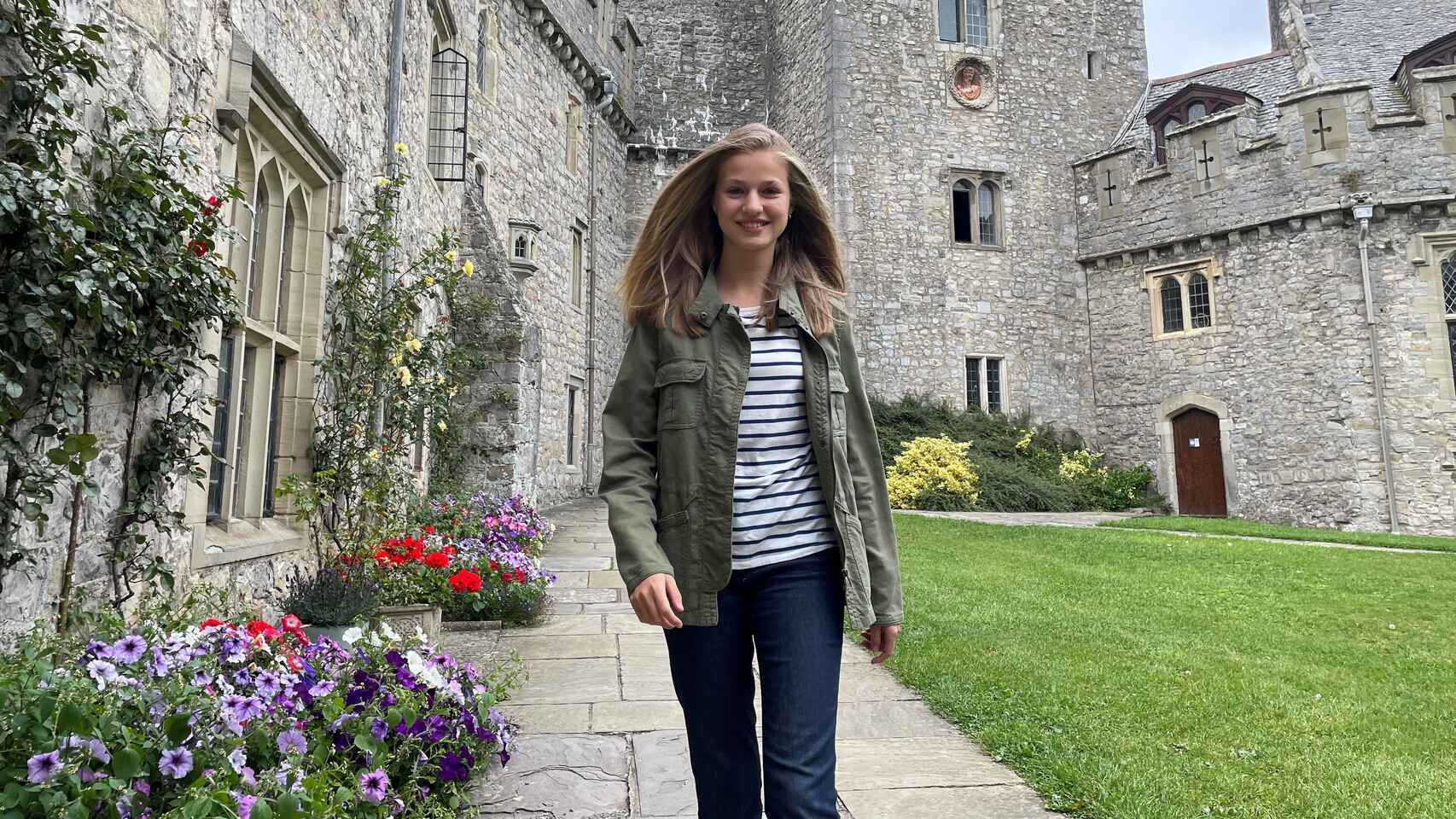La princesa Leonor en su primer día en el colegio de Gales en el que estudiará los dos próximos cursos