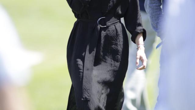 Marta Ortega, con uno de sus habituales vestidos camiseros.