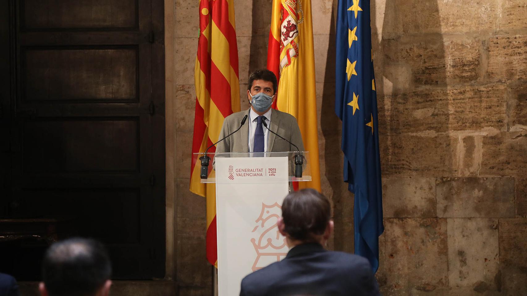 El presidente de la Diputación de Alicante, Carlos Mazón (PP).