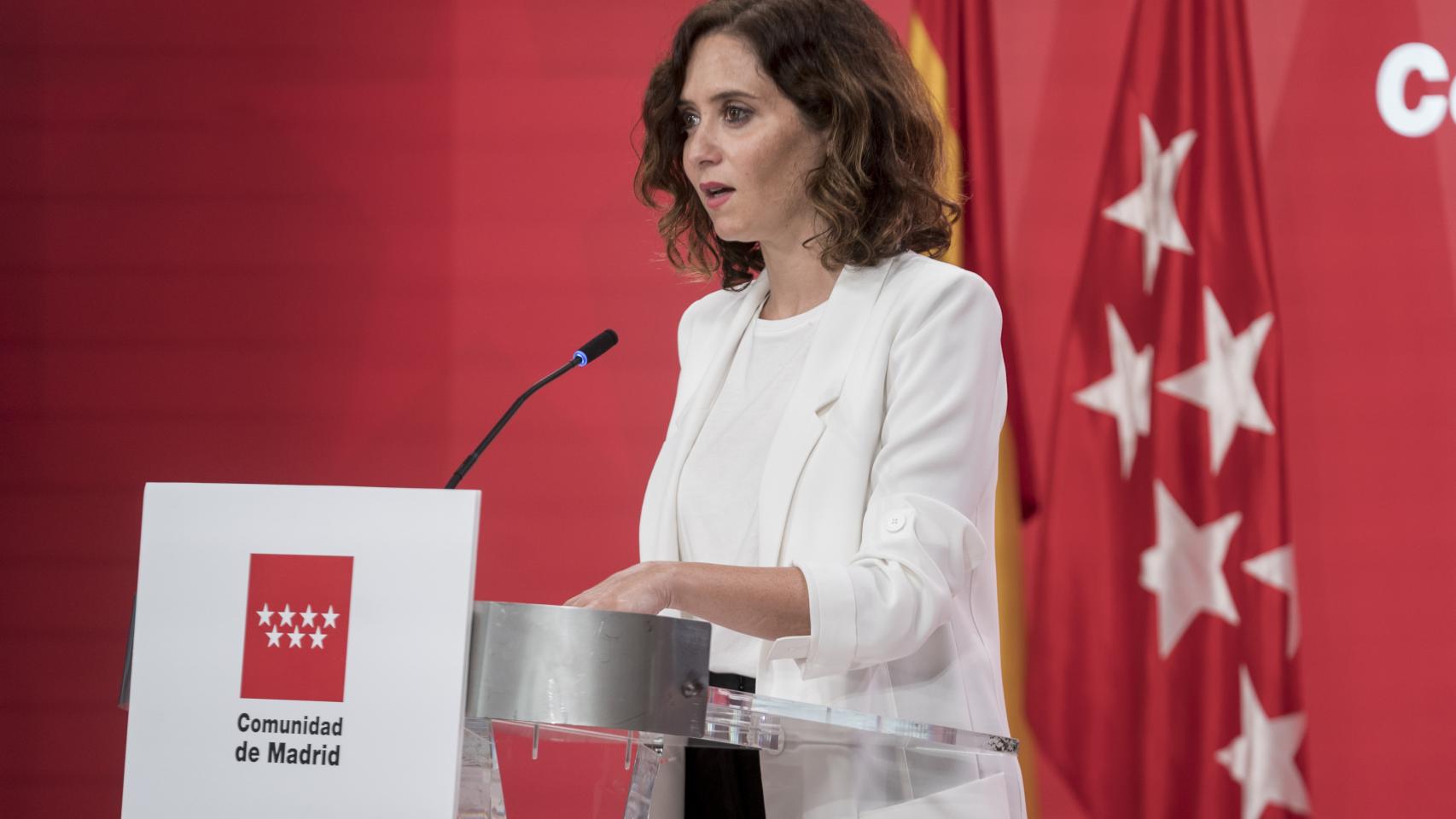La presidenta de la Comunidad de Madrid, tras la reunión del Consejo de Gobierno.