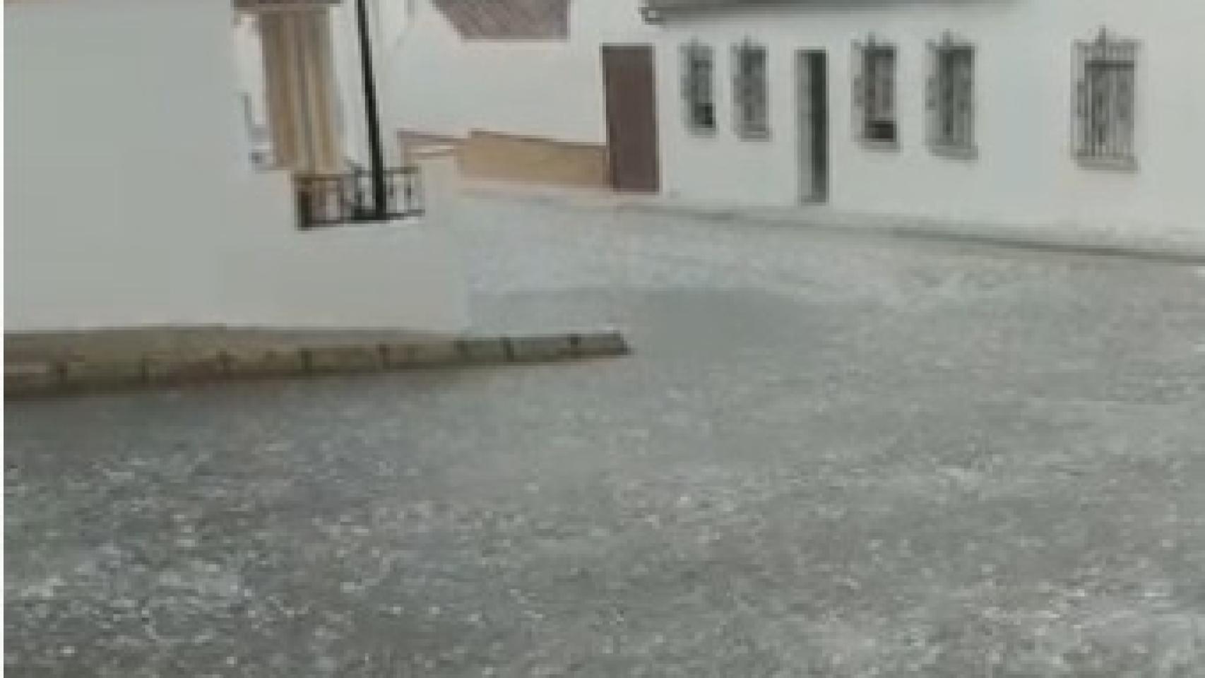 Granizo en Antequera.