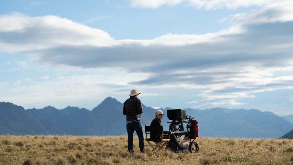 Jane Campion en el rodaje de 'El poder del perro'.