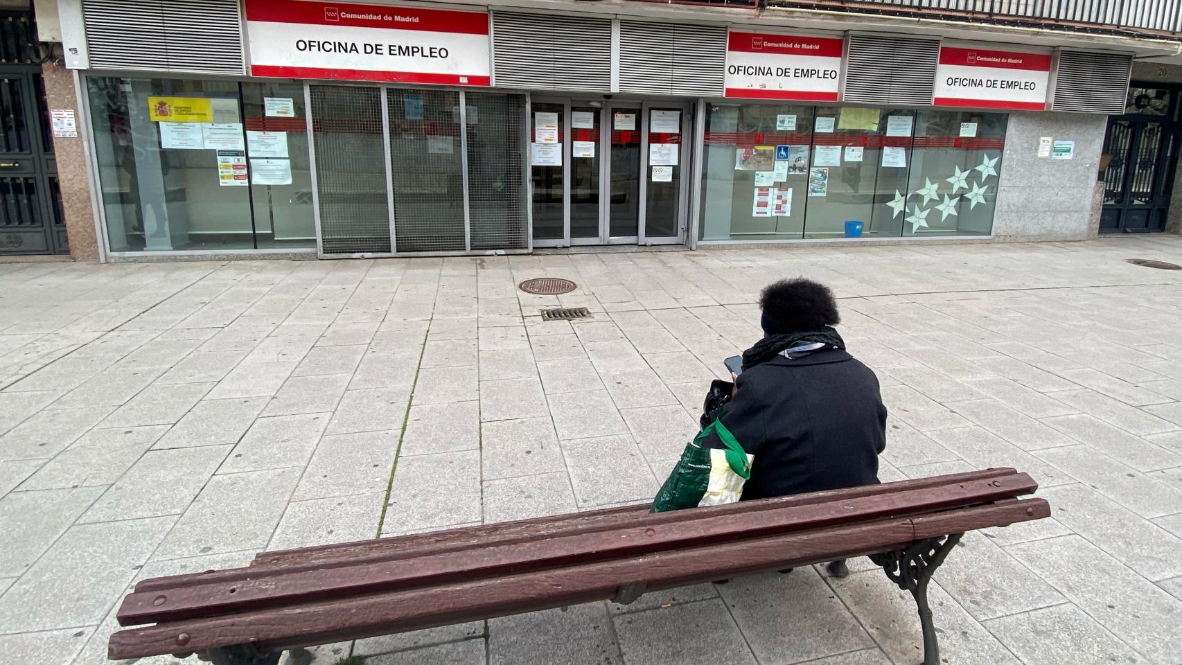 Una oficina de empleo, en Madrid.