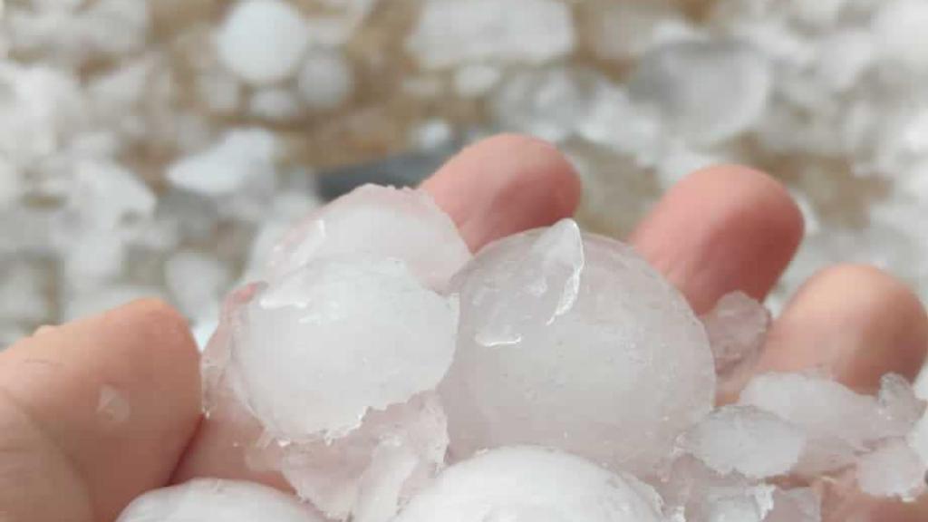 Imagen de archivo de una granizada en Antequera.