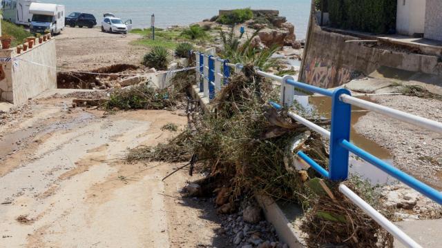 Las tormentas de estos días han arrasado en varios puntos de España, como Vinaròs.