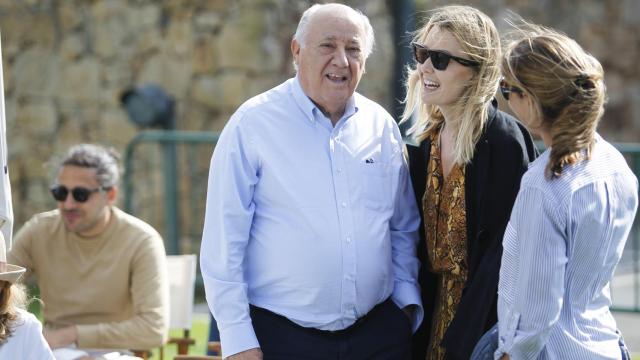Marta Ortega junto a su padre, Amancio Ortega.