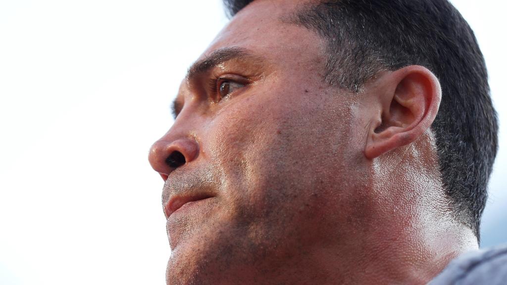 Óscar de la Hoya en una sesión de fotos