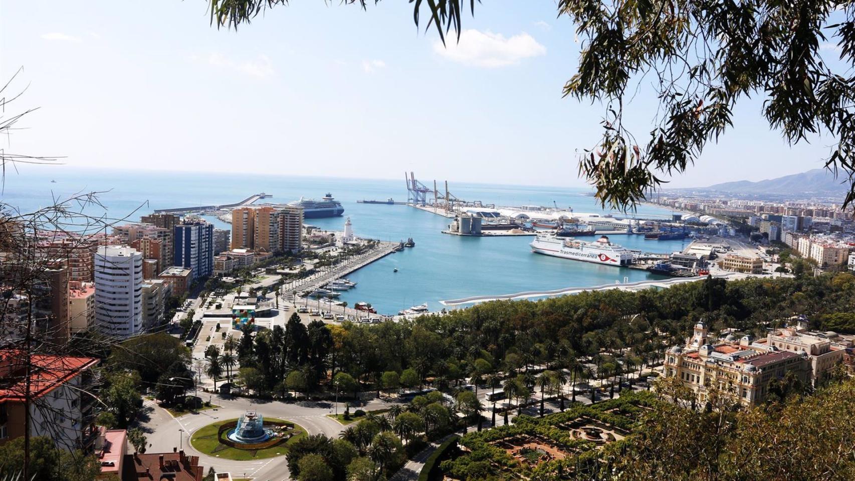 La ciudad de Málaga en una foto de archivo.