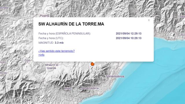 Una captura del mapa del IGN.