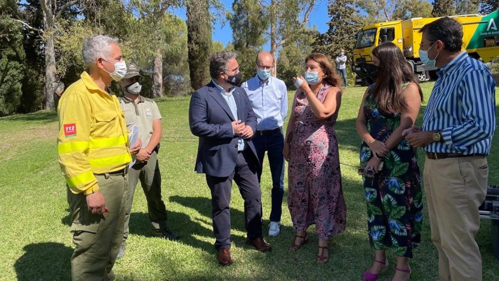 Presentación de un nuevo Centro de Defensa Forestal (Cedefo) en Istán (Málaga), con la participación de la consejera de Agricultura, Ganadería, Pesca y Desarrollo Sostenible, Carmen Crespo.