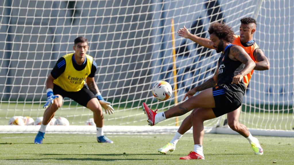 Marcelo durante un entrenamiento