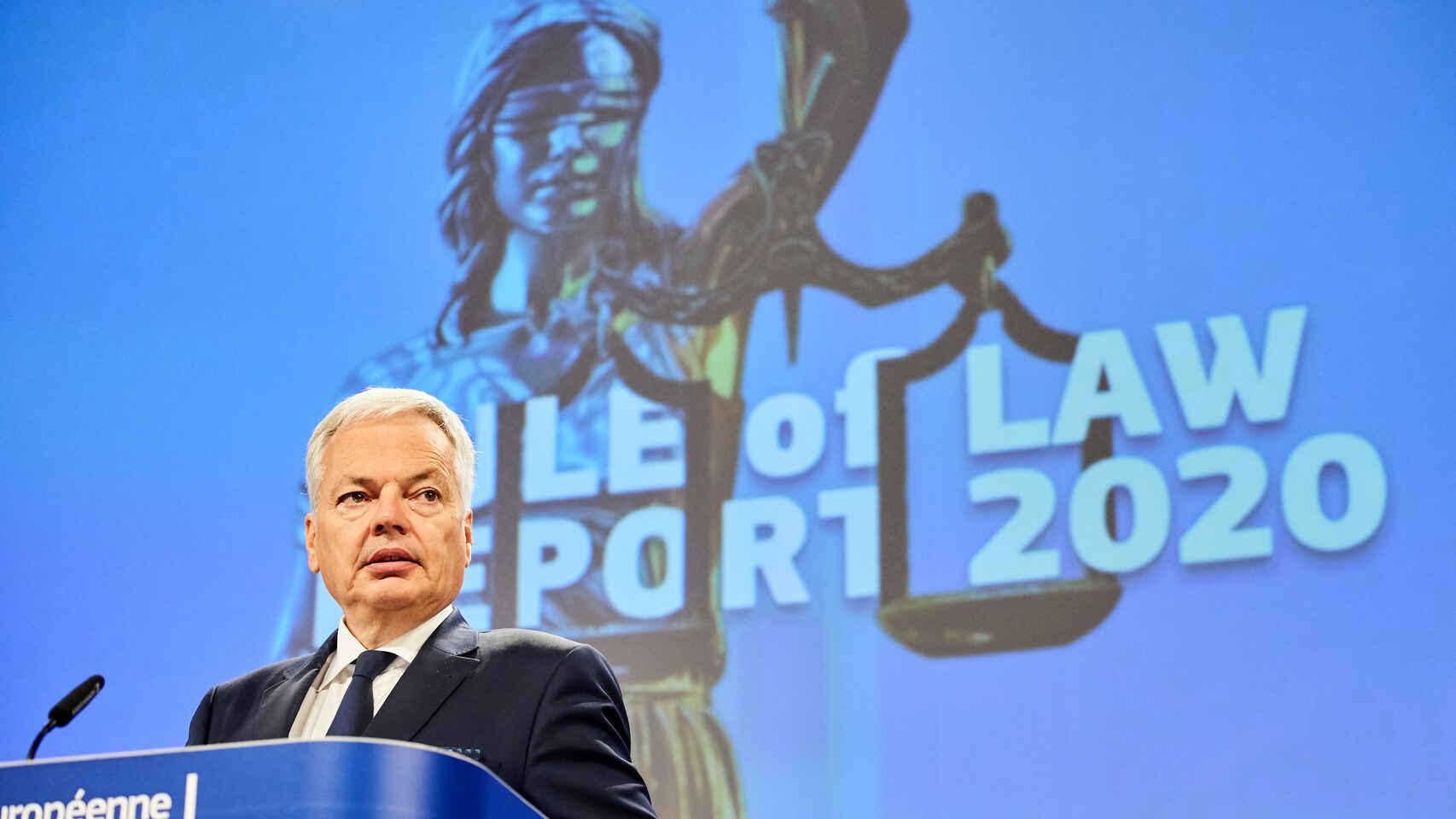 Didier Reynders, comisario de Justicia de la UE.