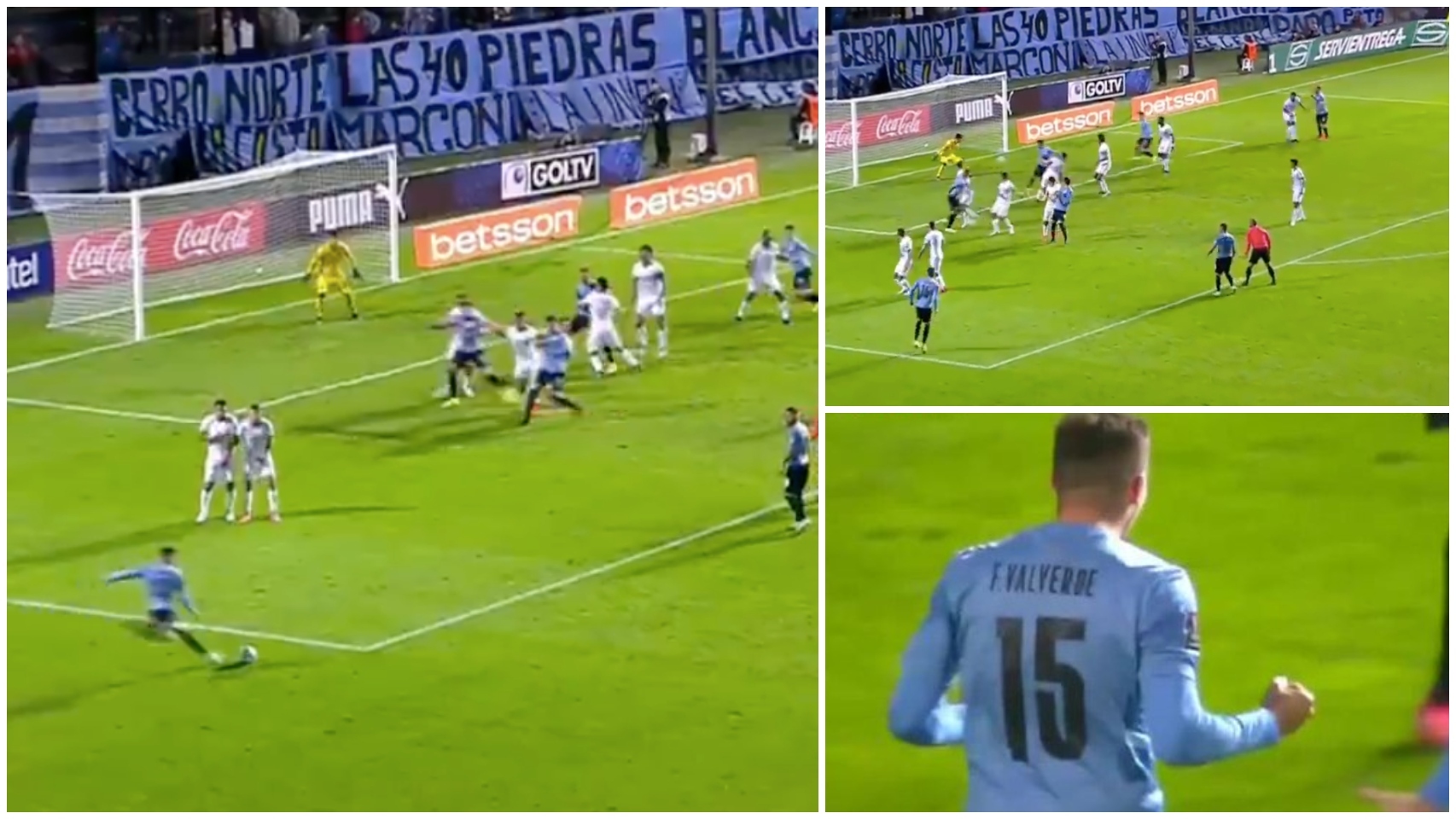 El golazo de Fede Valverde con Uruguay