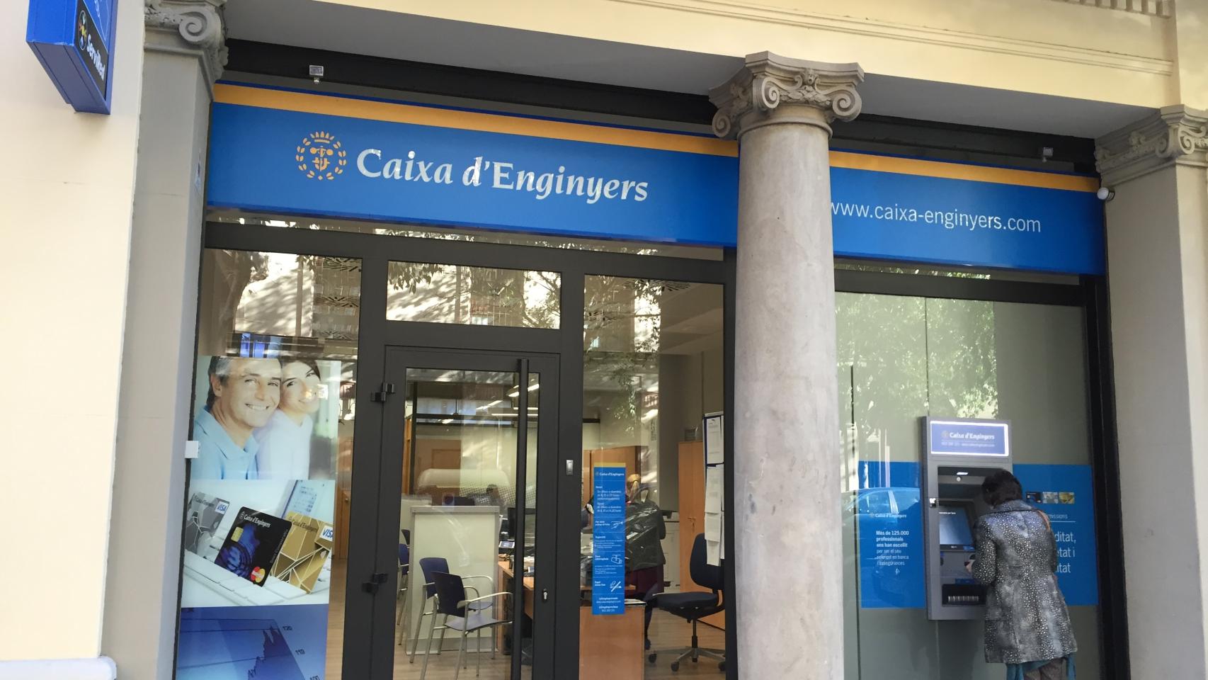 Una sucursal de Caja de Ingenieros.