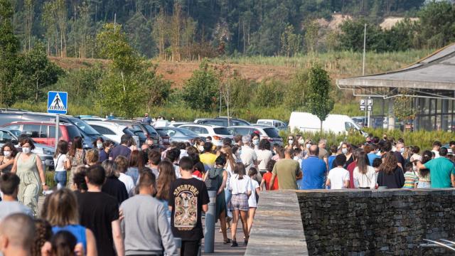 Vacunación en la Cidade da Cultura de Santiago.