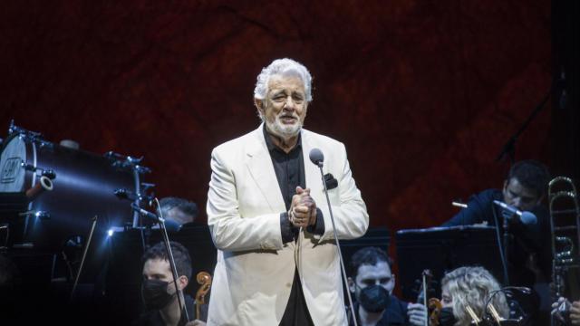 Plácido Domingo, durante su concierto en Marbella