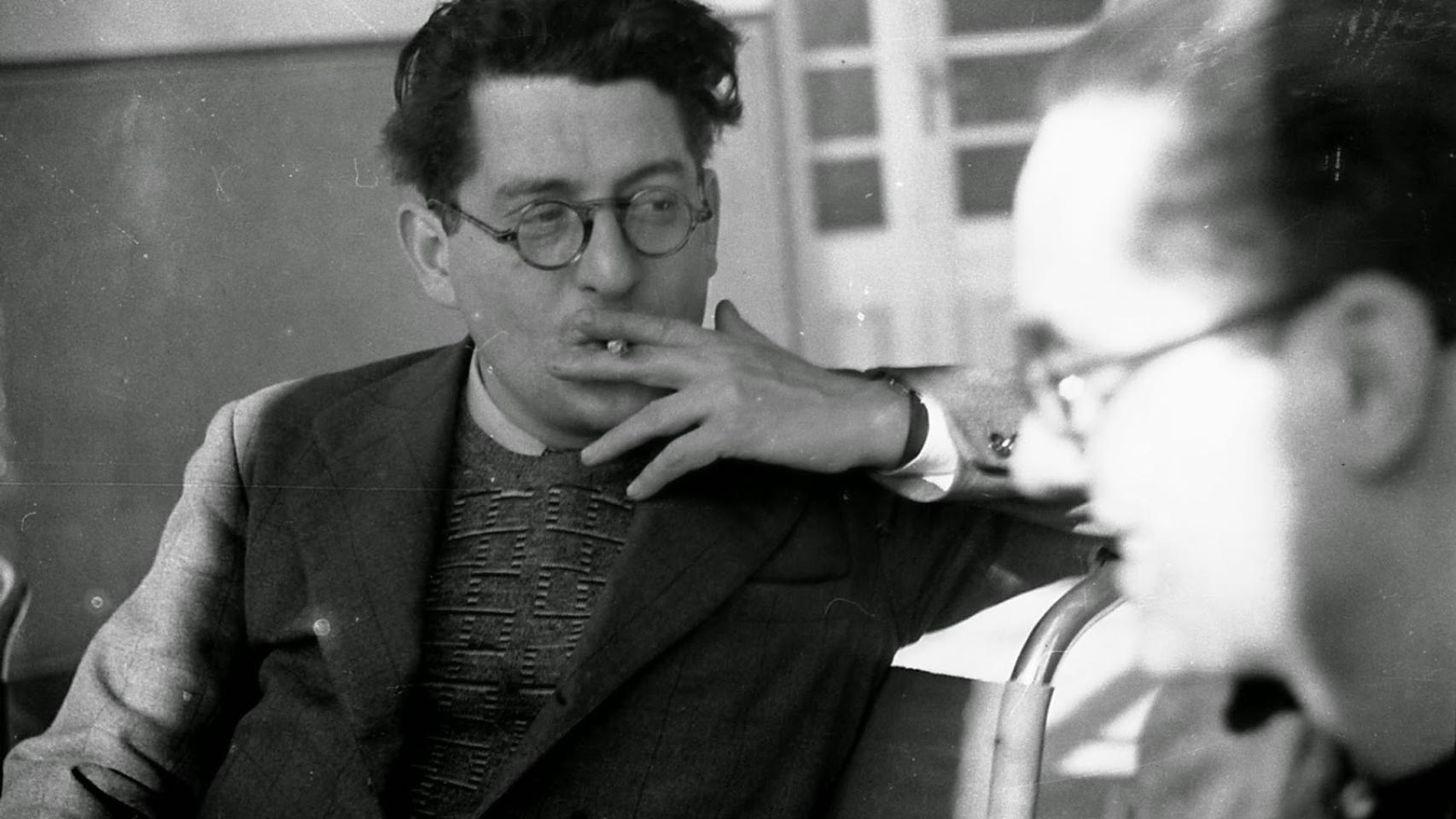 Andreu Nin junto al también dirigente del POUM Wilebaldo Solano.