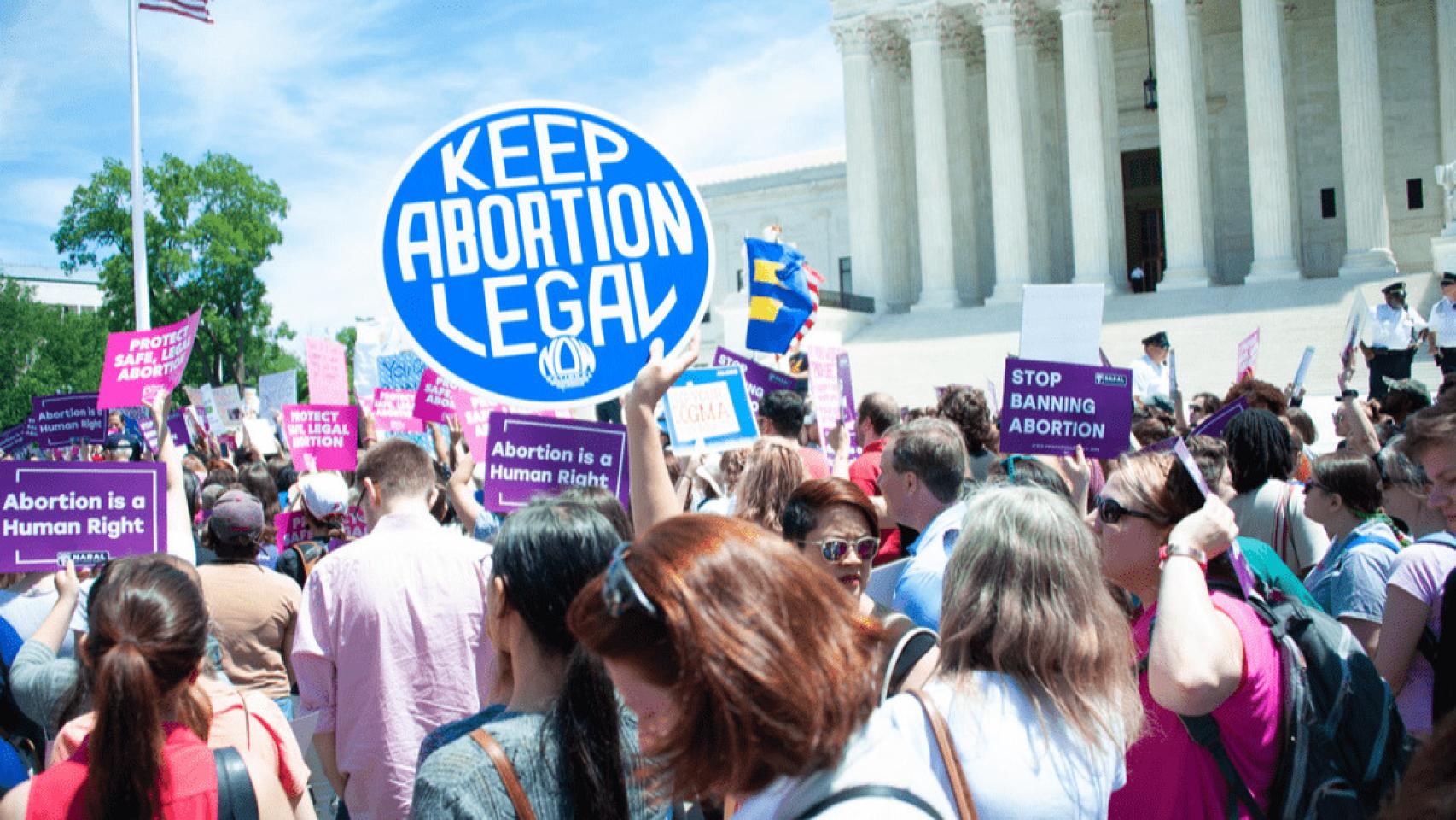 Protesta a favor del aborto.