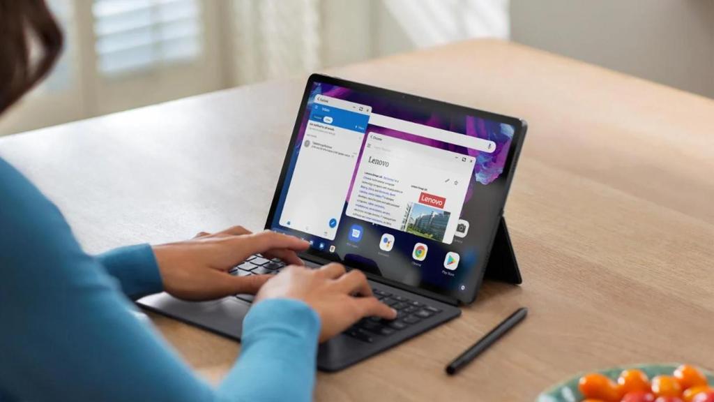Lenovo Tab P12 Pro en uso