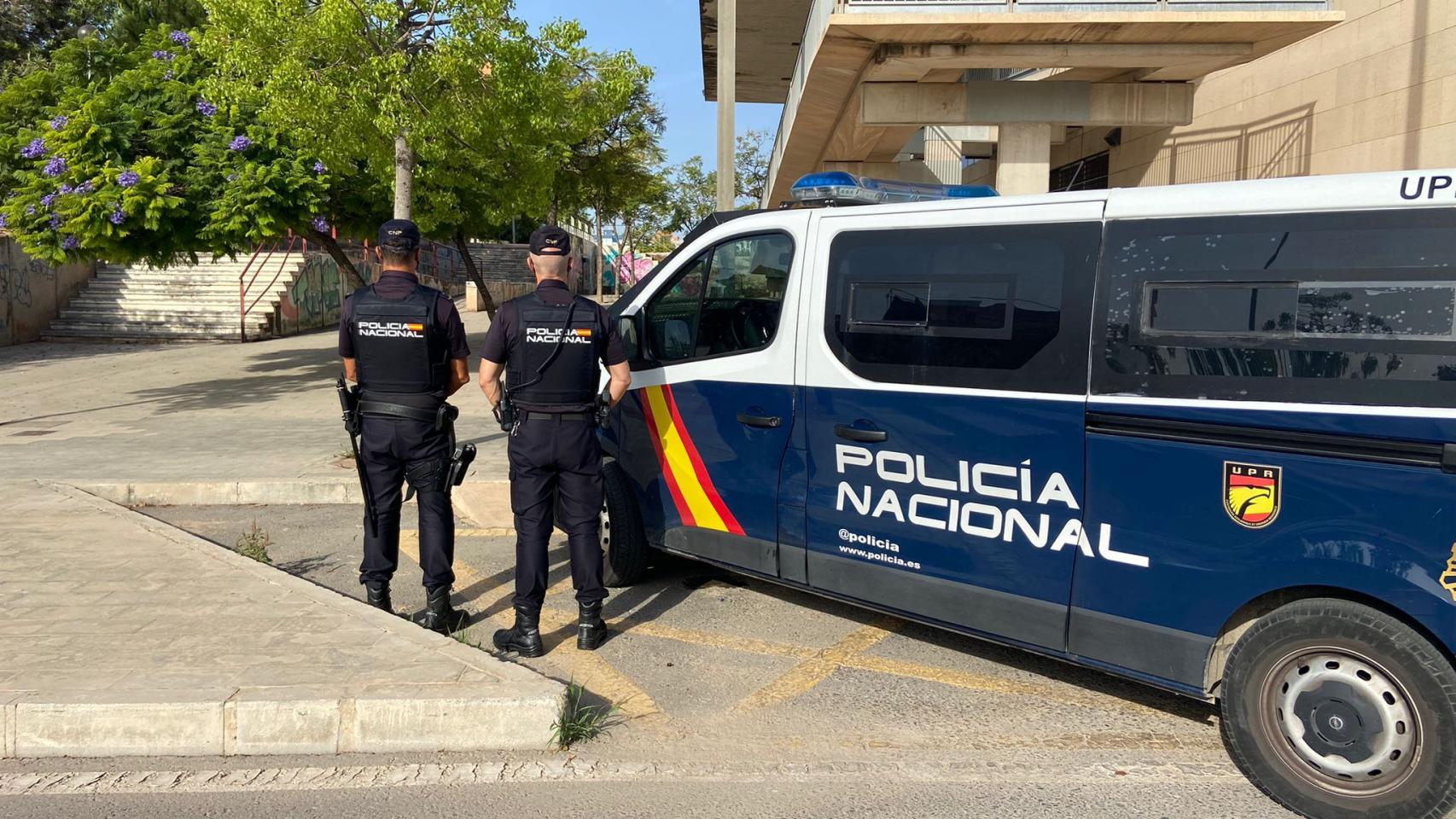 Instantánea del lugar de la paliza en Alicante