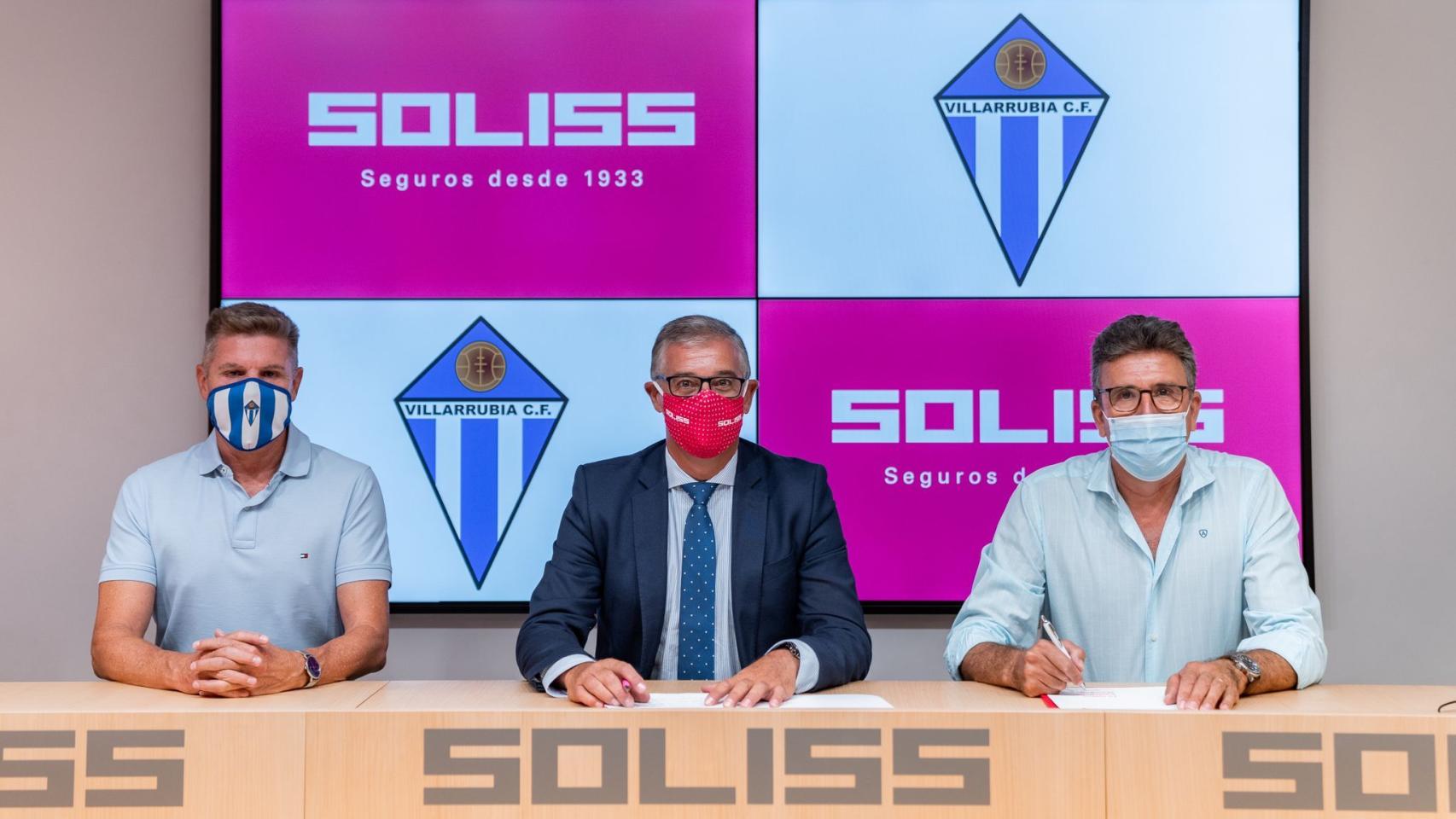Renovación del patrocinio entre Soliss y Formac Villarrubia C. F.