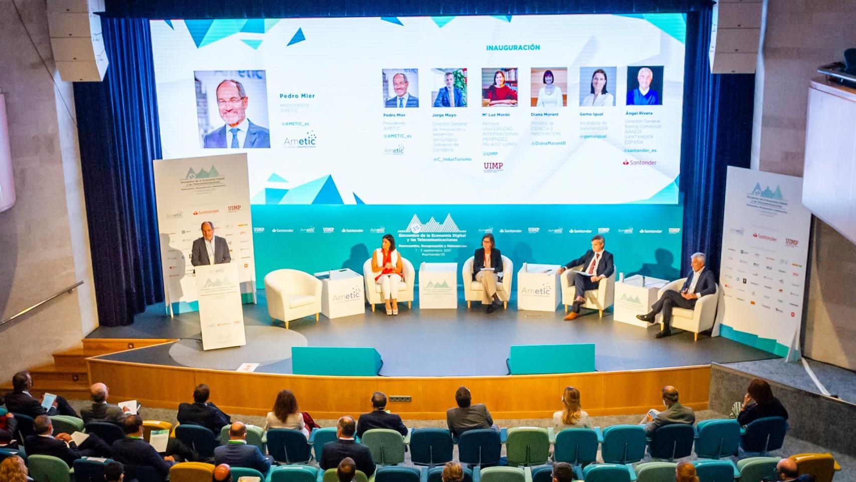 Imagen del 35 Encuentro de la Economía Digital y las Telecomunicaciones organizado por Ametic en Santander