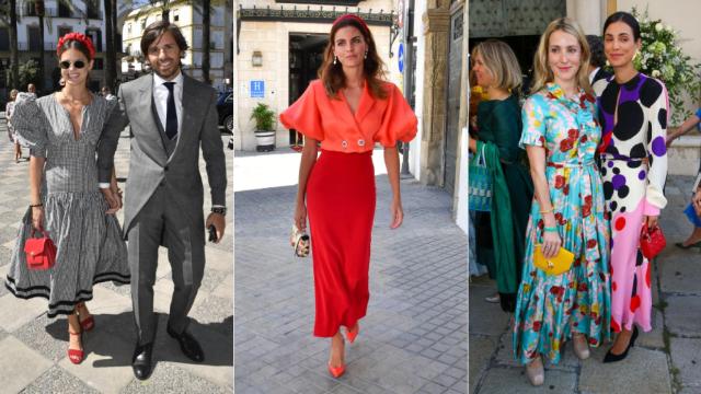 Isabelle Junot, Amaia Salamanca y Sassa de Osma, las invitadas perfectas de las bodas del fin de semana.
