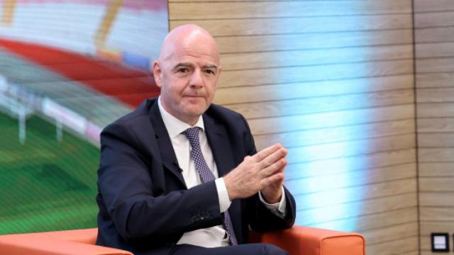Gianni Infantino, durante un acto