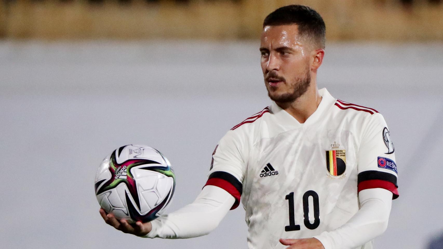 Eden Hazard, con Bélgica