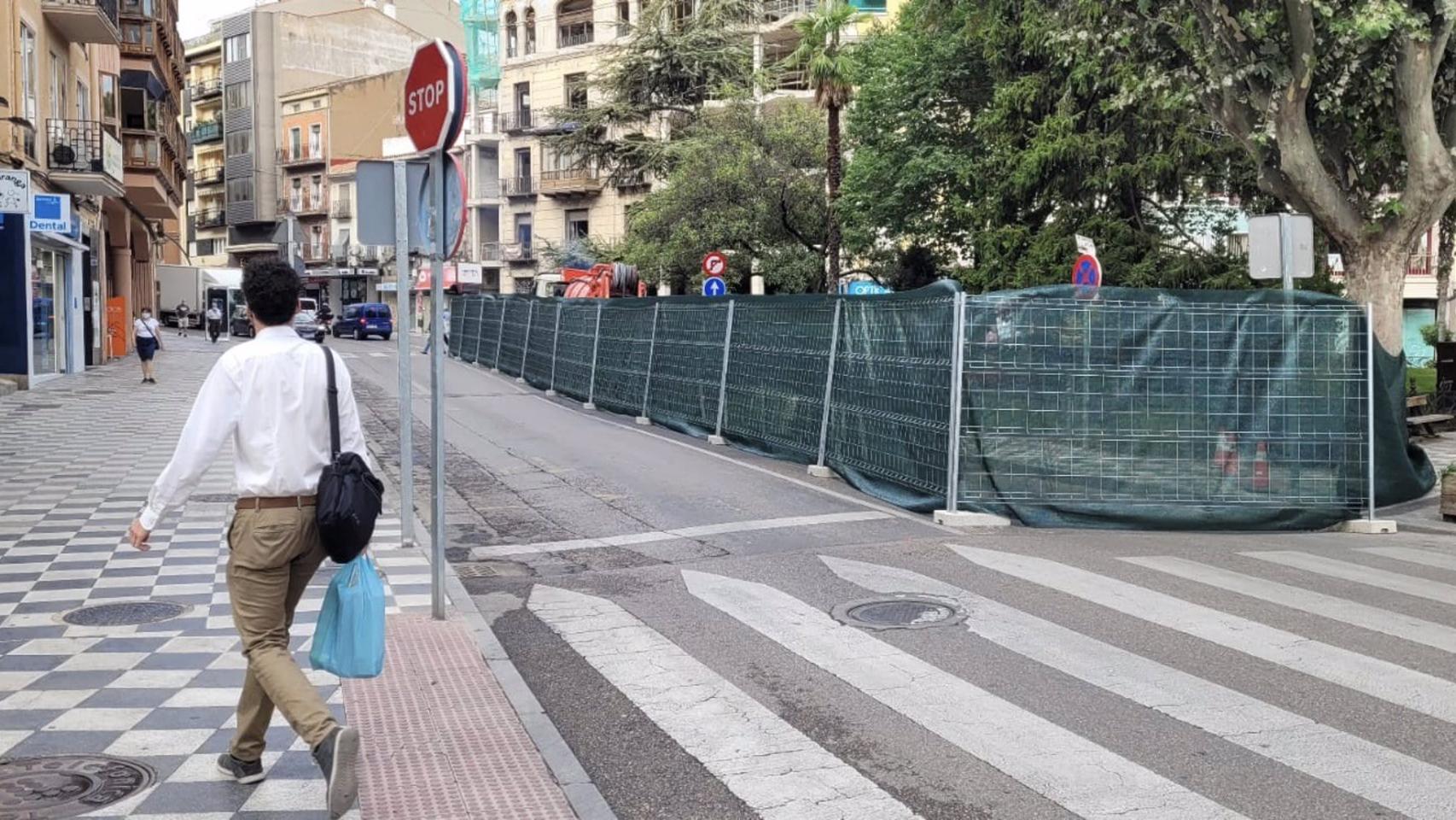 Obras en la calle José Cobo de Cuenca