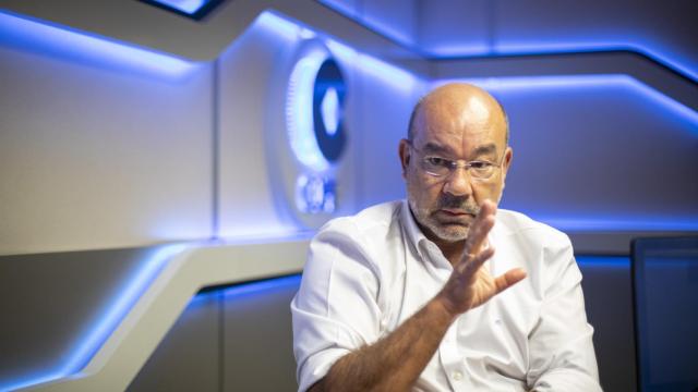 Ángel Expósito, en los estudios de Cope, durante su entrevista con este periódico.