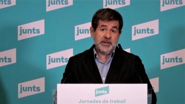 Jordi Sànchez, secretario general de Junts, en rueda de prensa.