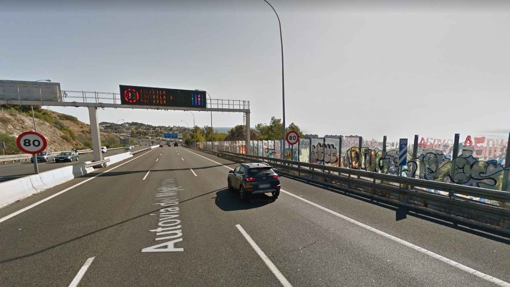 Imagen de uno de los radares instalados en las carreteras de Málaga.