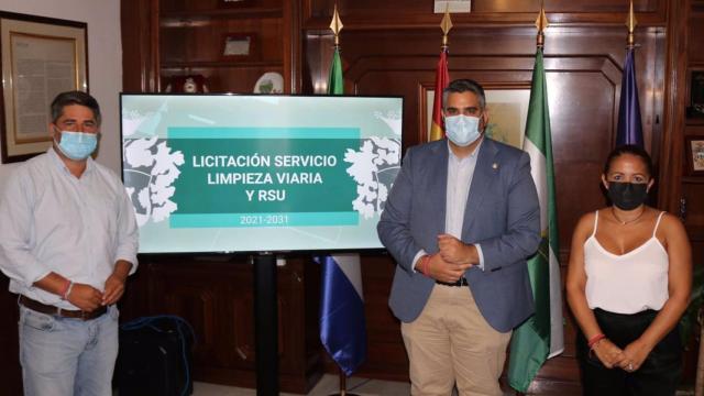 Representantes del equipo de gobierno en el Ayuntamiento de Mijas.
