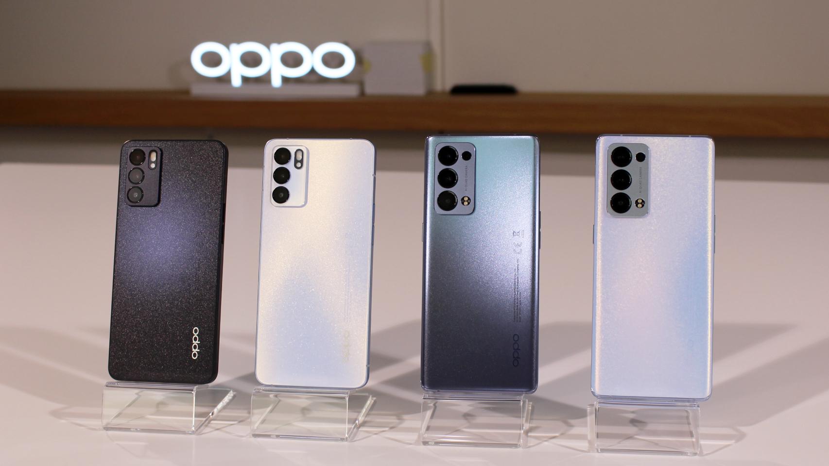 Así son los nuevos Oppo Reno6.
