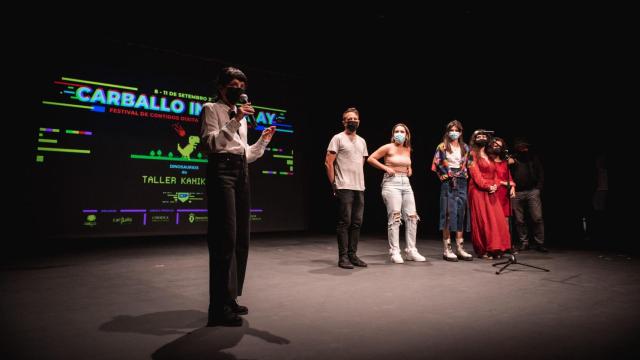 Acto de presentación de Dinosaurios en el festival Carballo Interplay.