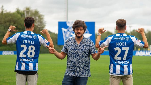 Touriñán, con Trilli y Noel.