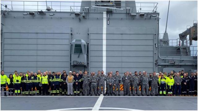 Equipo durante una de las pruebas.