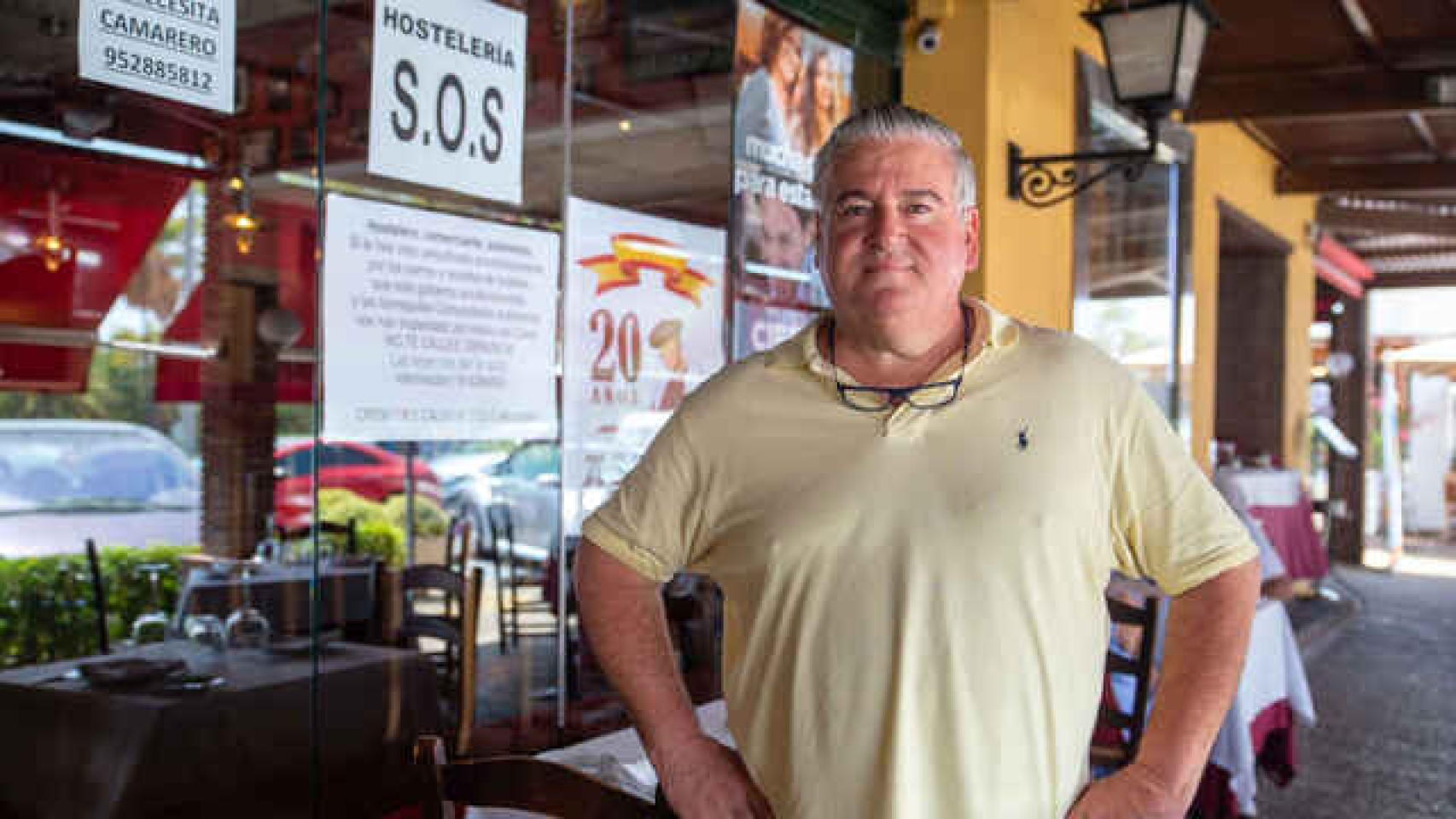 José Eugenio Arias-Camisón en su restaurante.