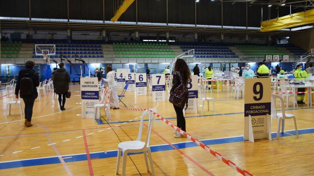 Imagen de los cribados realizados el pasado mes de marzo en el Pabellón Universitario de Vigo.