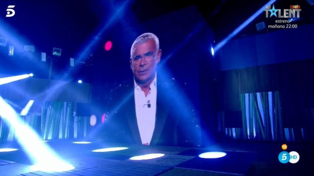 Jorge Javier, minutos antes del estreno del 'reality'.